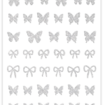 Nail Art Sticker Kendinden Yapışkanlı, Tırnak Süsleme, Tırnak Dövmesi Stikır H372