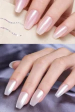 6 Adet İnci Tozu Holografik Beyaz İnci Tozu Set Nail Art Tozu Tırnak Süsleme - Görsel 2