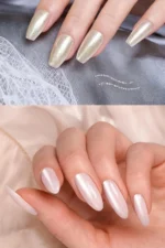 6 Adet İnci Tozu Holografik Beyaz İnci Tozu Set Nail Art Tozu Tırnak Süsleme - Görsel 5