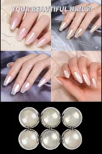 6 Adet İnci Tozu Holografik Renkli İnci Tozu Set Nail Art Tozu Tırnak Süsleme - Görsel 2