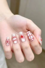 Kedi Gözü Kısa Tırnak 10 Adet Takma Tırnak Seti T032 - Görsel 2