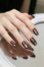 Kedi Gözü Kısa Tırnak 10 Adet Takma Tırnak Seti T044 - Görsel 2