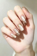 Kedi Gözü Kısa Tırnak 10 Adet Takma Tırnak Seti T045