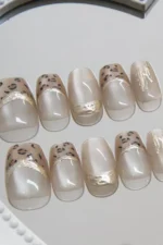 Kedi Gözü Kısa Tırnak 10 Adet Takma Tırnak Seti T045 - Görsel 4