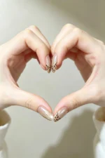 Kedi Gözü Kısa Tırnak 10 Adet Takma Tırnak Seti T045 - Görsel 3