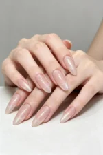 Kedi Gözü Uzun Stiletto Tırnak 10 Adet Takma Tırnak Seti T107 - Görsel 3