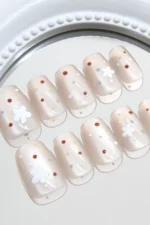 Kedi Gözü Kısa Tırnak 10 Adet Takma Tırnak Seti T176 - Görsel 5