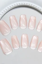 Kedi Gözü Kısa Tırnak 10 Adet Takma Tırnak Seti T227 - Görsel 3