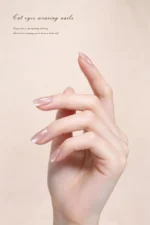 Kedi Gözü Kısa Tırnak 10 Adet Takma Tırnak Seti T227 - Görsel 5