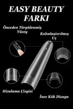 Yarım Ay Şekil Jel Tips Uzun Oval Takma Tırnak 500 Adet - Görsel 9