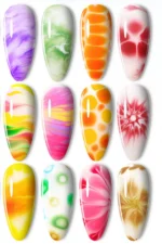 Blooming Jel 15 ml Dağılan Jel Tırnak Sanatı Sulu Boya Efekti Mermer Desen Ombre Geçiş Bloming Jel - Görsel 2