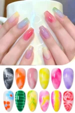 Blooming Jel 15 ml Dağılan Jel Tırnak Sanatı Sulu Boya Efekti Mermer Desen Ombre Geçiş Bloming Jel - Görsel 6