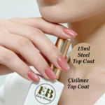 Çizilmez Top Coat 15ml - Kalıcı Oje ve Protez Tırnak Steel Top Kat - TPO İçermez